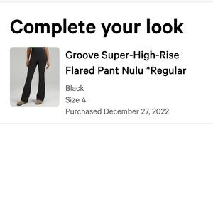 Lululemon Groove Super High rise Nulu Flared Pant in regular